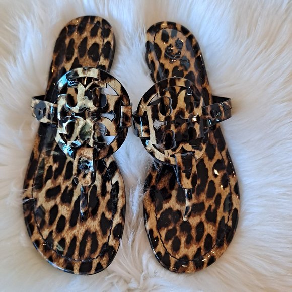 leopard print miller sandal